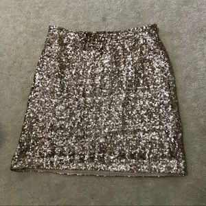 BACKSTAGE | Gold Sequin Skirt